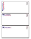 Three sample ENVELOPES were submitted for approval.
