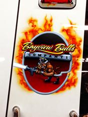 Manhasset-Lakeville Fire Dept.,  DETAIL- Bayview Bulls Logo