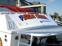 4 Color Vinyl Boat Lettering