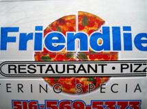 Gary actually photographed the pizza in the restaurant & then ate it. Delicious  The photo was enlarged & cut into pieces in Photoshop then PRINTED on VINYL
