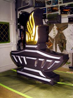 PVC Sculpture with gold leaf, ready to install designed by Gary The Local Brush