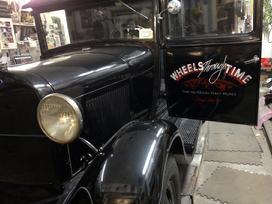 1929 Model "A" Ford with hand painted lettering