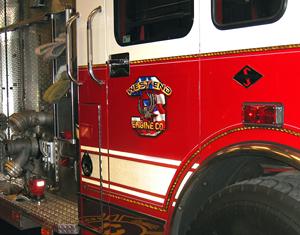 AIRBRUSHED on the back doors  "The Attack Owl"  West End Engine 3