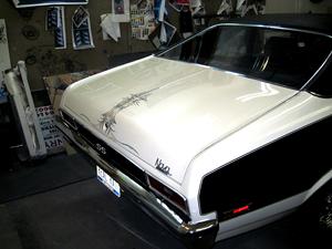 Nova trunk - old school PINSTRIPING