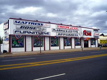 Alluminum store front signs with VINYL LETTERING