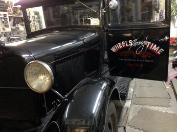 1929 Ford with hand painted "PATINA" LETTERING