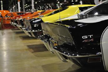 Motion Phase III Corvettes lined up at the MCACN show 2010